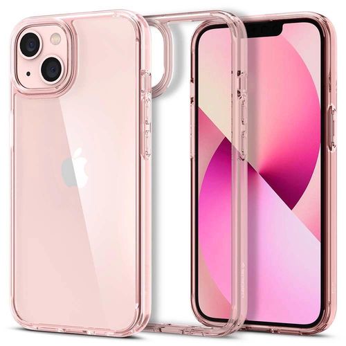 Spigen Ultra Hybrid iPhone 13 Case - Pink/Transparent, Spigen 8809811852233 8809811852233
