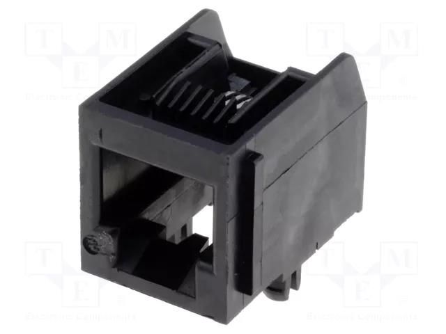 Connector: RJ12; socket; PIN: 6; Cat: 3; PCB snap-in; nickel plated MOLEX MX-95009-7661