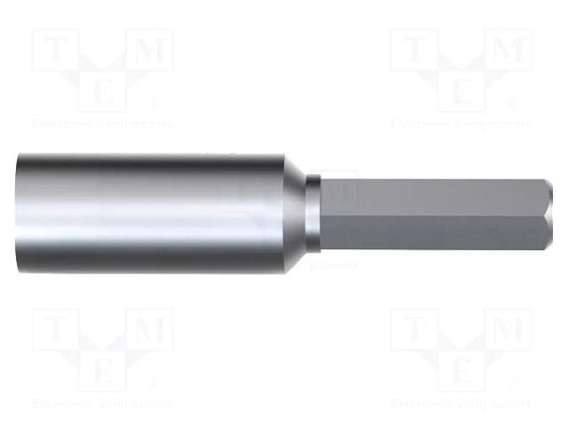 Screwdriver bit; 6-angles socket; Socket size: 4mm; HEX 2.5mm WIHA WIHA.40655