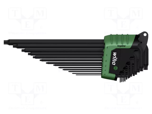 Wrench: Torx®-set; Chrom-vanadium steel; Plating: black finish WIHA WIHA.36503