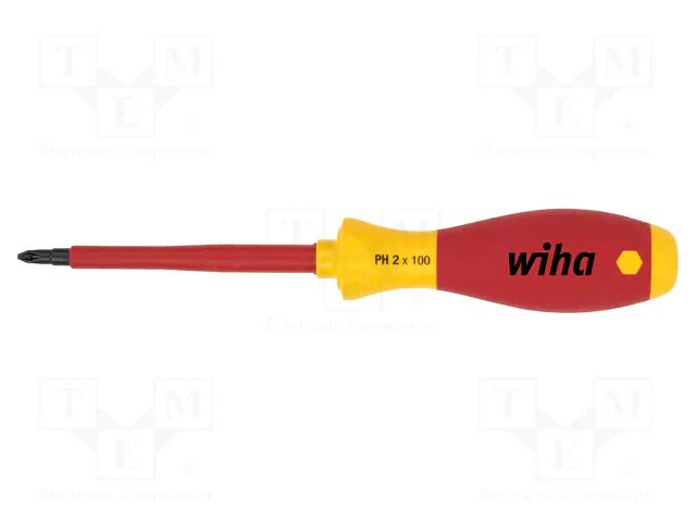 Screwdriver: insulated; Phillips; PH4; Blade length: 200mm; 1kVAC WIHA WIHA.00850