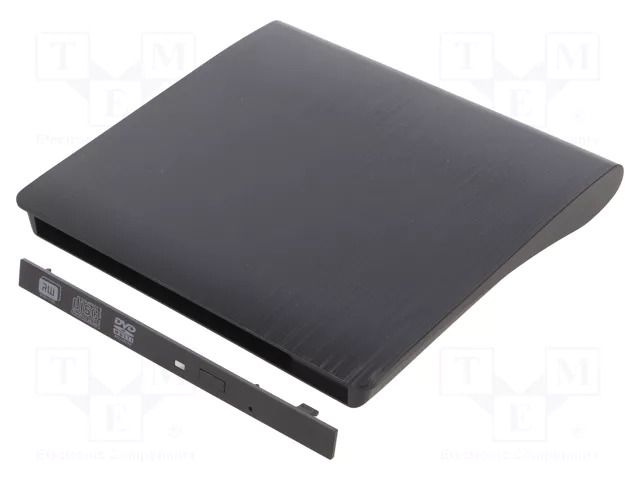 Optical Drive CD/DVD Enclosure; black; Features: PnP QOLTEC QOLTEC-51865