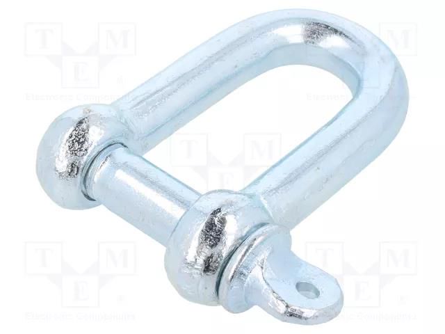 Dee shackle; steel; for rope; zinc; 20mm DROMET D-SK20