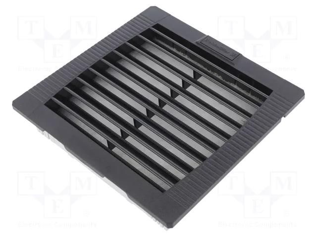 Filter; Cutout: 125x125mm; D: 26mm; IP54; Mounting: push-in; black WEIDMÜLLER EF-20-54-BK