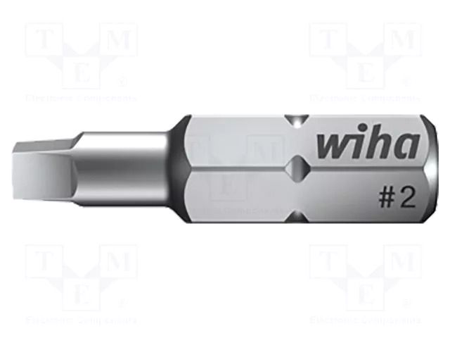 Screwdriver bit; square; RB2; 1/4"; Overall len: 25mm; STANDARD WIHA WIHA.06635
