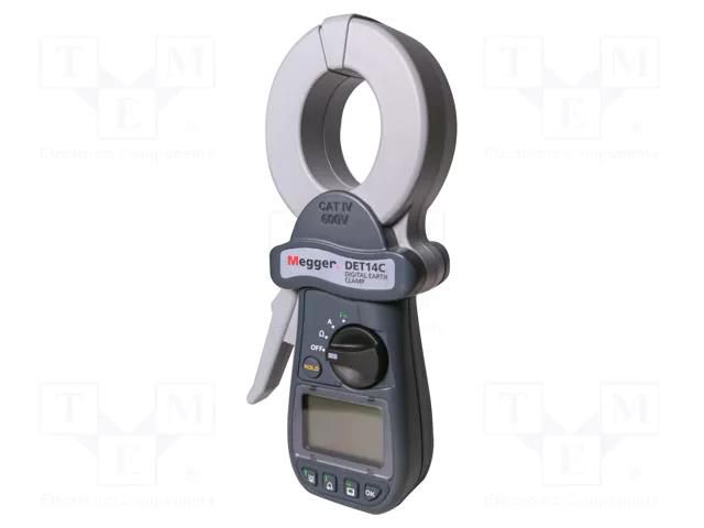 Meter: grounding resistance; LCD; 4-digit; 16÷400Hz; Øcable: 39mm MEGGER MEG-DET14C