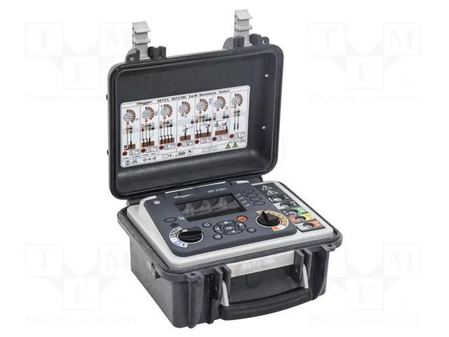 Meter: grounding resistance; LCD 5,25"; IP54; Interface: USB; 0÷2A MEGGER MEG-DET2/3