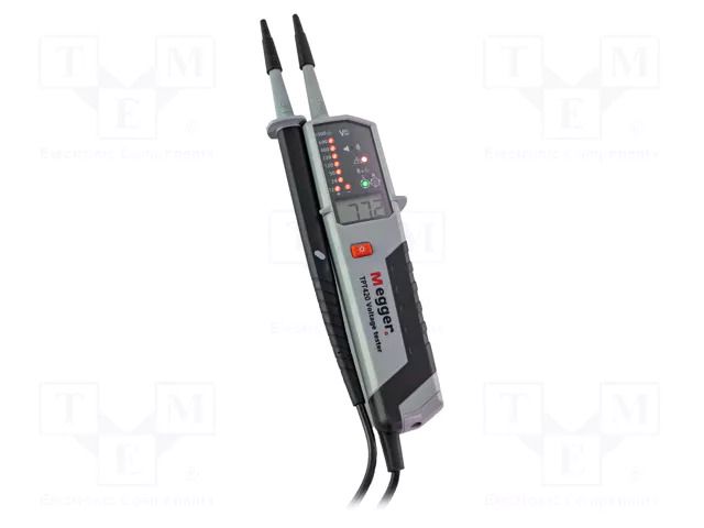 Tester: electrical; LEDs,LCD; 4 digit; 12÷1000VAC; 40÷400Hz; IP64 MEGGER MEG-TPT420