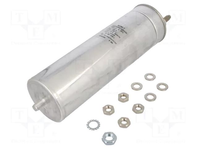 Capacitor: polypropylene; 100uF; Leads: M10 screws; M12 screw KEMET C44PPGR6100RASK