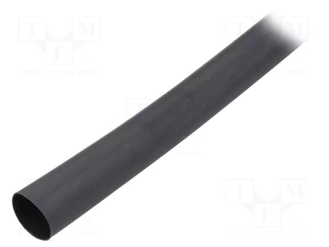 Heat shrink sleeve; glued; 4: 1; 12mm; L: 1.2m; black; polyolefine TE Connectivity ATUM-12/3-0-STK
