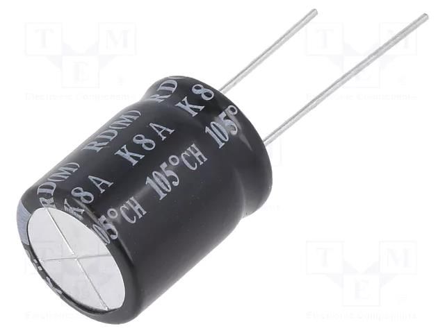 Capacitor: electrolytic; THT; 100uF; 250VDC; Ø16x20mm; Pitch: 7.5mm SAMXON RD100U/250