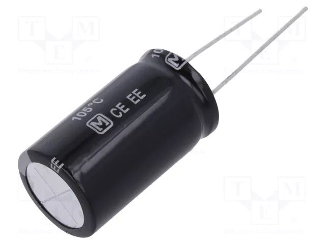 Capacitor: electrolytic; THT; 220uF; 200VDC; Ø18x31.5mm; ±20%; EE PANASONIC EEUEE2D221