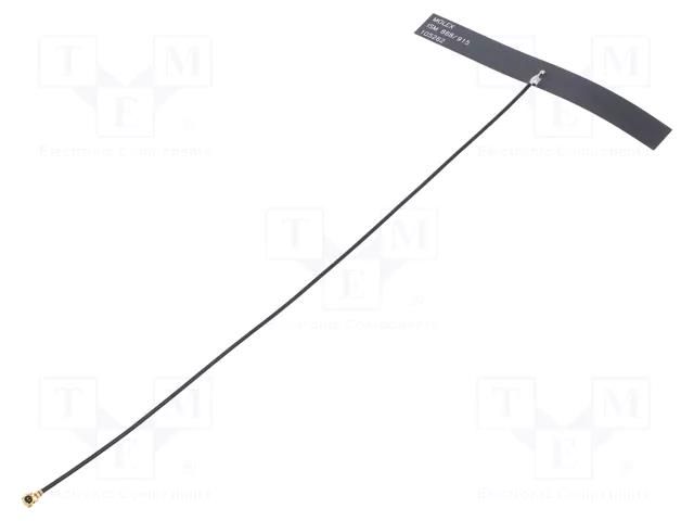 Antenna; ISM,RF; 0.2dBi,1.2dBi; linear; for ribbon cable; 79x10mm MOLEX 1052620003