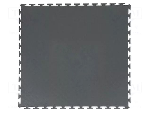 Mat: floor; antislip; ESD; grey (dark); L: 0.49m; W: 0.49m; Thk: 6.5mm STATICTEC PRT-STW41490100