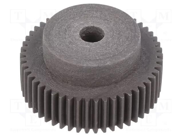 Spur gear; whell width: 25mm; Ø: 74mm; Number of teeth: 72; ZCL ELESA+GANTER ZCL-1.0-72