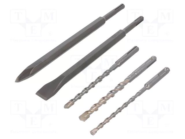 Drill set; for concrete; Holder: SDS-Plus®; 6mm,8mm,10mm; 5pcs. METABO MTB.630477000