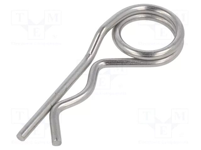 Cotter pin; stainless steel; Ø: 6mm; L: 142mm; Shaft dia: 26÷40mm ELESA+GANTER GN1024-NI-6-D