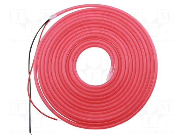 NEON LED tape; red; 2835; LED/m: 120; 6mm; IP65; 8W/m; Thk: 12mm IPIXEL LED N006120BB1LZ-R