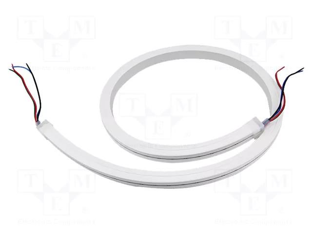 NEON LED tape; RGB; 15mm; IP65; 10W/m; Thk: 15mm; 12VDC; bendable IPIXEL LED N015120TB3PZ