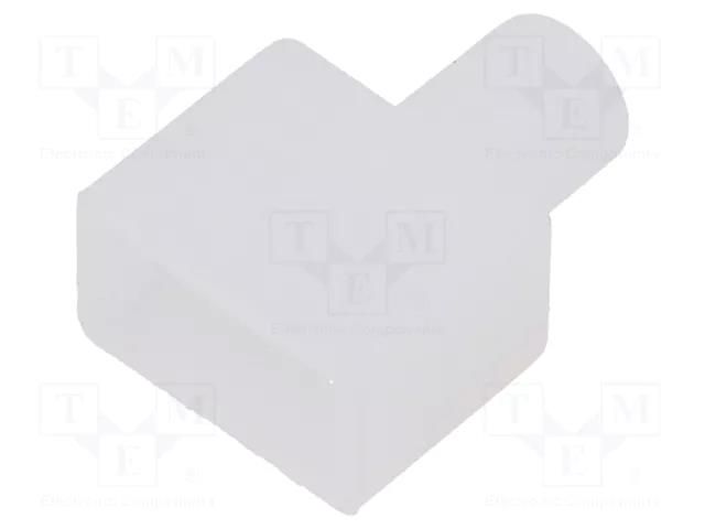 Stopper; silicone; with hole FOSE NL0612-SO-D