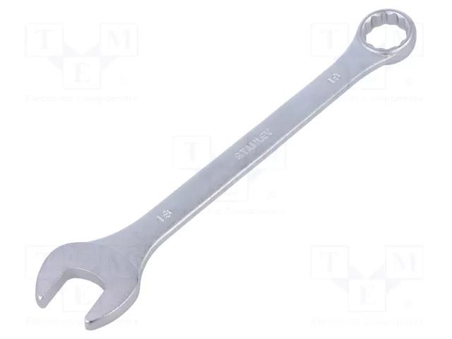 Wrench; combination spanner; 18mm; Chrom-vanadium steel; L: 220mm STANLEY STL-4-87-078