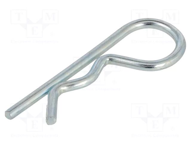 Cotter pin; zinc-plated steel; Ø: 4mm; L: 74mm; Shaft dia: 16÷20mm ELESA+GANTER GN1024-ST-4-E