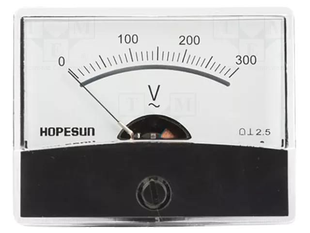 Voltmeter; on panel; 0÷300V; Class: 2.5; 60x47mm VELLEMAN VEL-AVM60300