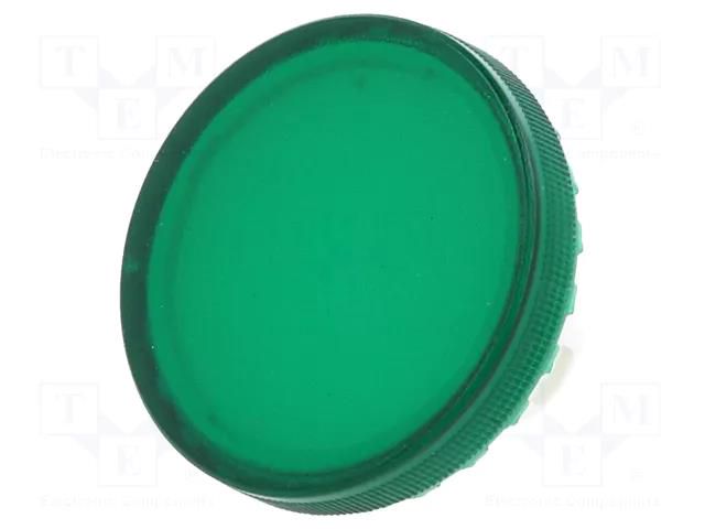 Actuator lens; 22mm; 84; transparent,green; plastic EAO 84-7111.500