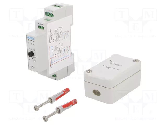 Twilight switch; for DIN rail mounting; 230VAC; SPDT; IP20; 16A MART TS-41-4