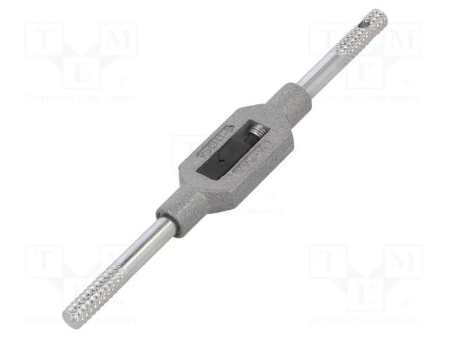 Tap wrench; Grip capac: 1/16"-1/4",M1-M8; L: 130mm; cast zinc VÖLKEL VOLKEL-13000