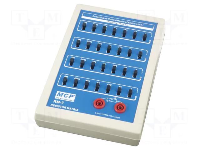 Decade box: resistance; 0÷11,111MΩ; Number of ranges: 7 MCP RM-7