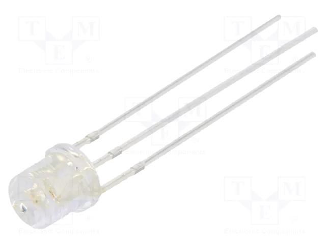 LED; red/blue; 5mm; 140°; Front: flat; 2.1÷2.6/2.9÷3.6VDC; -30÷85°C OPTOSUPPLY OSRBMC57E1A