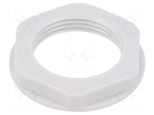 Nut; PG16; polystyrene; 30mm; light grey; Thread: PG; with flange LAPP LP-52000150