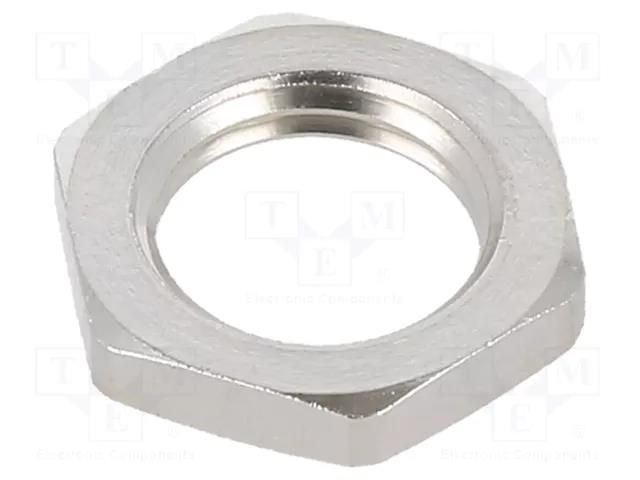 Nut; M10; brass; 17mm; Thread: metric; Pitch: 1; Plating: nickel LAPP LP-52102999