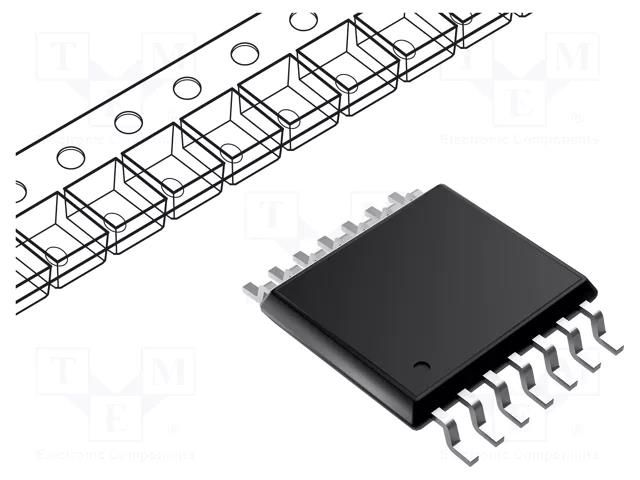 IC: digital; NAND; Ch: 3; IN: 3; CMOS; SMD; TSSOP14; 2÷6VDC; -40÷125°C NEXPERIA 74HC10PW.118