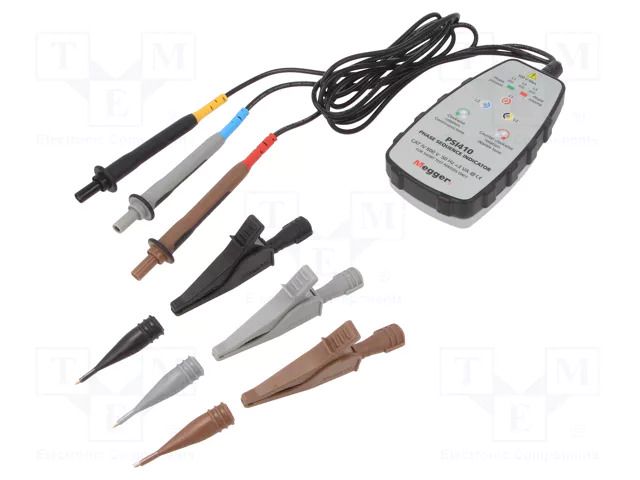 Tester: phase sequence; max500VAC; Freq: 50Hz; IP54 MEGGER MEG-PSI410