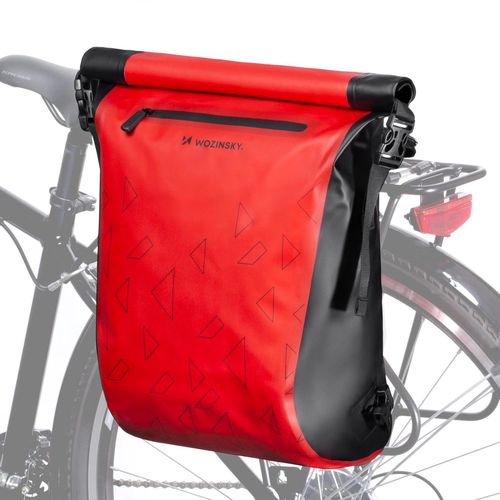 Wozinsky waterproof backpack for bicycle trunk bike bag 2in1 23l red (WBB31RE), Wozinsky 5907769301391 5907769301391