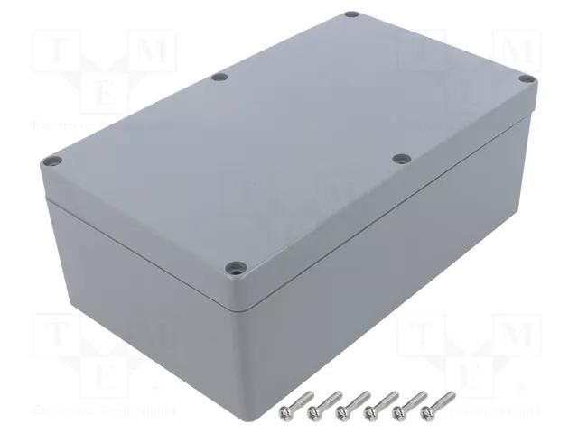 Enclosure: multipurpose; X: 120mm; Y: 200mm; Z: 75mm; ABS; light grey GAINTA A3735-IP68