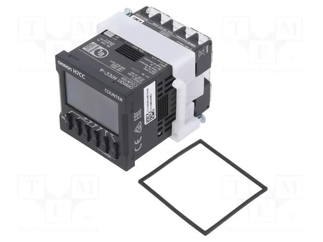 Counter: electronical; LCD; pulses; -99999÷999999; SPDT; on panel OMRON H7CC-A