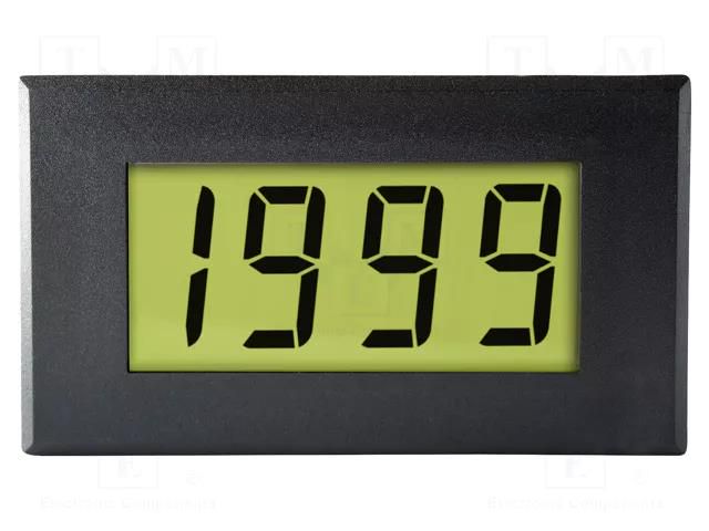 Voltmeter; digital,mounting; 0÷500V; on panel; snap fastener; LED LASCAR DPM970