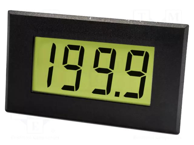 Meter: temperature; digital,mounting; on panel; LCD; 3,5 digit LASCAR DTM995B