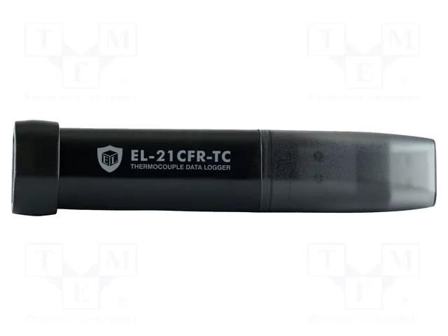 Data logger; temperature; ±1°C; Interface: USB; Resol: 0.5°C LASCAR EL-21CFR-TC