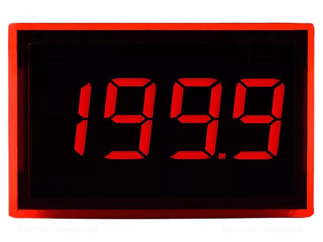 Voltmeter; digital,mounting; 0÷200mV; on panel; LED; 3,5 digit LASCAR SP100