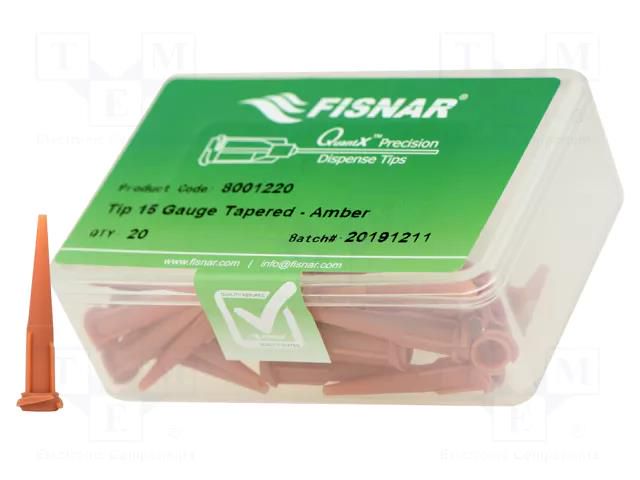 Needle: plastic; 1.25"; Size: 15; straight,conical; 1.37mm FISNAR FIS-15H