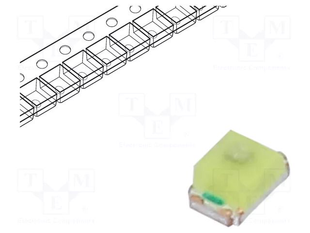 LED; white cold; blinking; 350÷550mcd; 120°; 3÷4VDC; 20mA; 0805 OPTOSUPPLY OSWS0805C1E-B