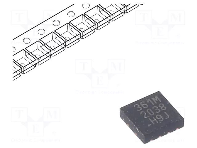 PMIC; DC/DC converter; Uin: 4÷48VDC; Uout: 2÷24VDC; 3A; VDFN8; SMD MICROCHIP TECHNOLOGY MCP16361T-E/NMX