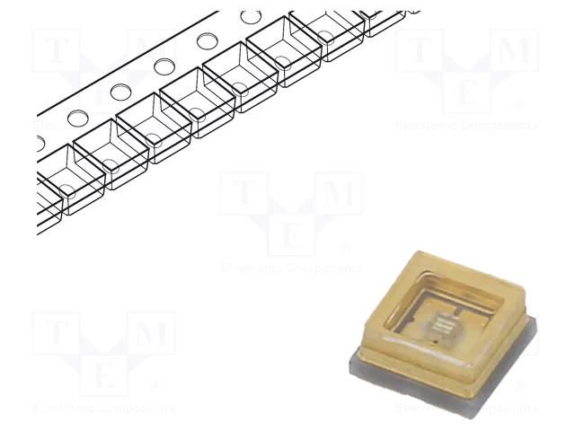 LED; UV-C; 3535; 120°; 150mA; λd: 270÷285nm; 5÷8VDC; SMD LITEON LTPL-G35UV275GR-E