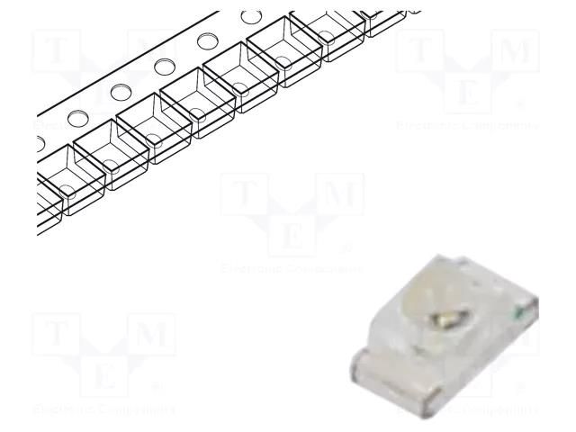 LED; amber; SMD; 0603; 200÷400mcd; 1.6x0.8x0.95mm; 35°; 20mA; 60mW LUCKYLIGHT LL-SR190AC-2BJ