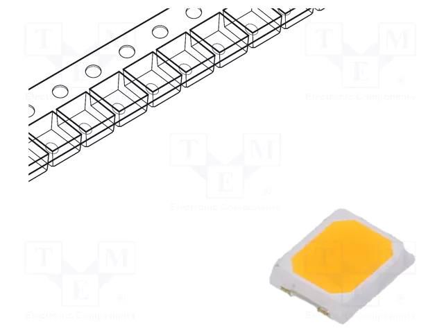 LED; yellow; SMD; 2835; 45÷55lm; 3÷3.4VDC; 3.5x2.8x0.8mm; 120° FORYARD FYLS-2835UYY-0.5W