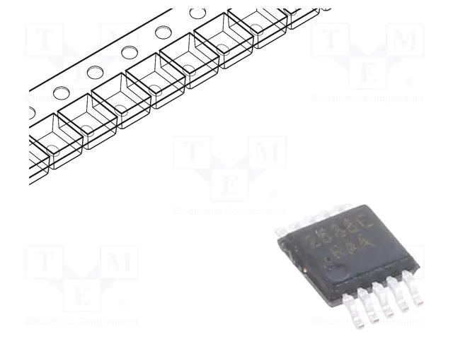 IC: analog switch; SPDT; Ch: 2; MSOP10; 1.65÷5.5V; reel,tape VISHAY DG2535EDQ-T1-GE3